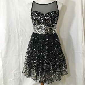 Black silver sequin party dress rue 21